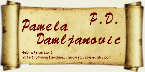 Pamela Damljanović vizit kartica